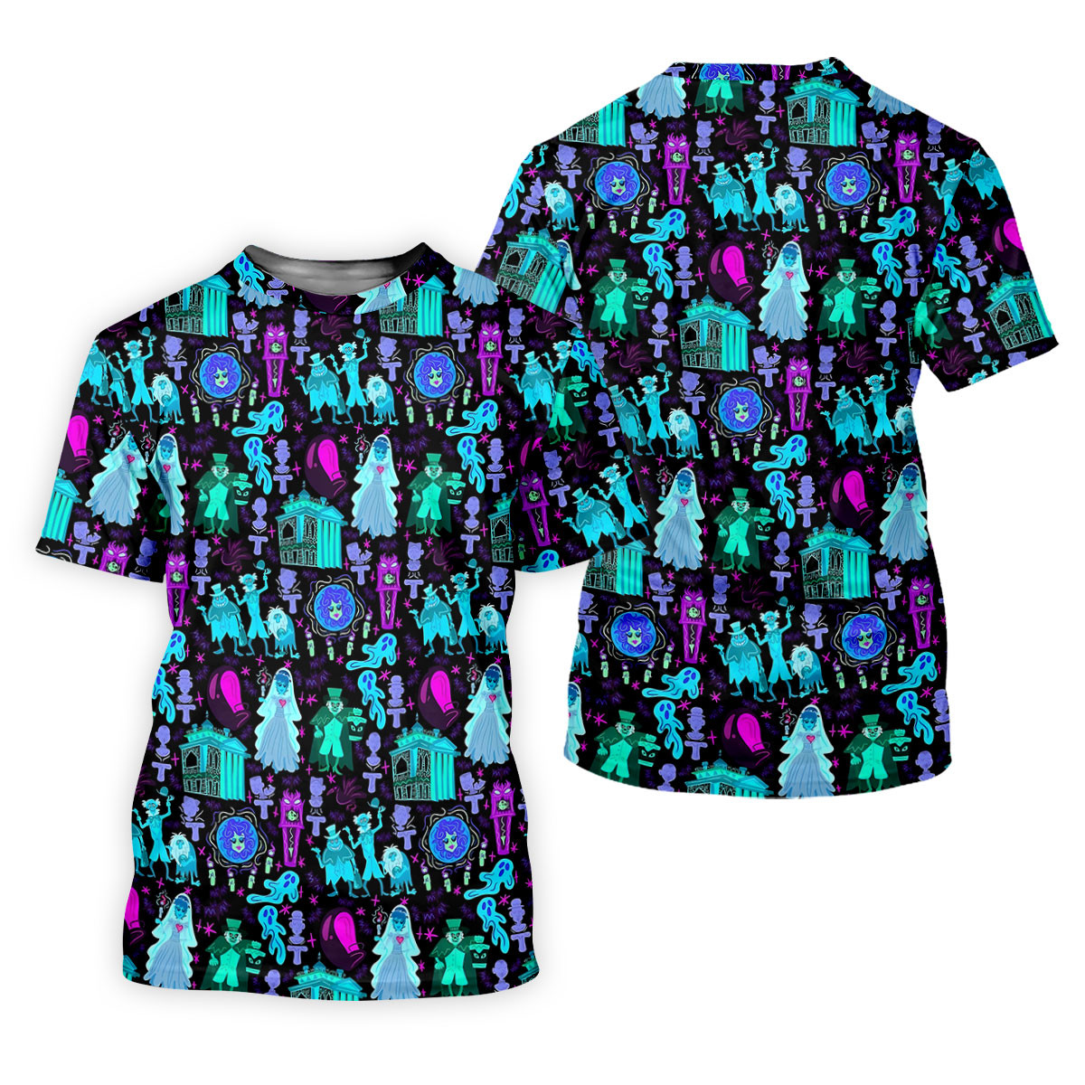 Haunted Ghost Halloween Hawaiian Golf Shirt, Mens Golf Shirts, Golf Polo Shirts For Men SH818