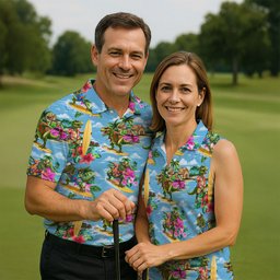 Hawaiian T Rex Surfboard Beach Hawaiian Golf Shirt, Golf Polo For Women, Printed Golf Shirt SH818