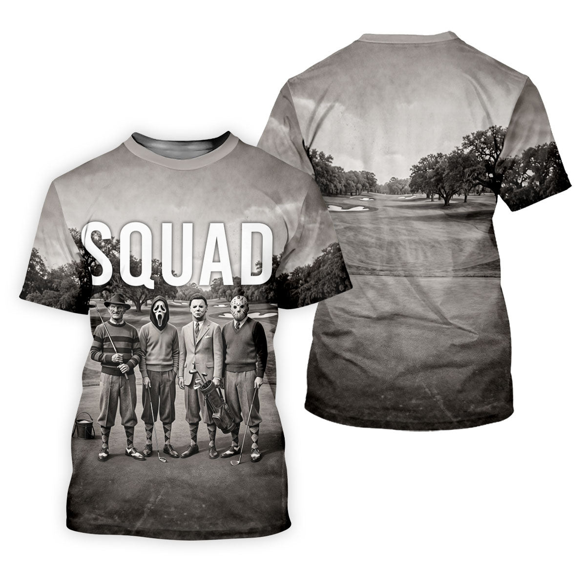Horror Golfer Squad Halloween Golf Polo Shirt, Women’s Golf Polo, Ladies Golf Shirts SH818