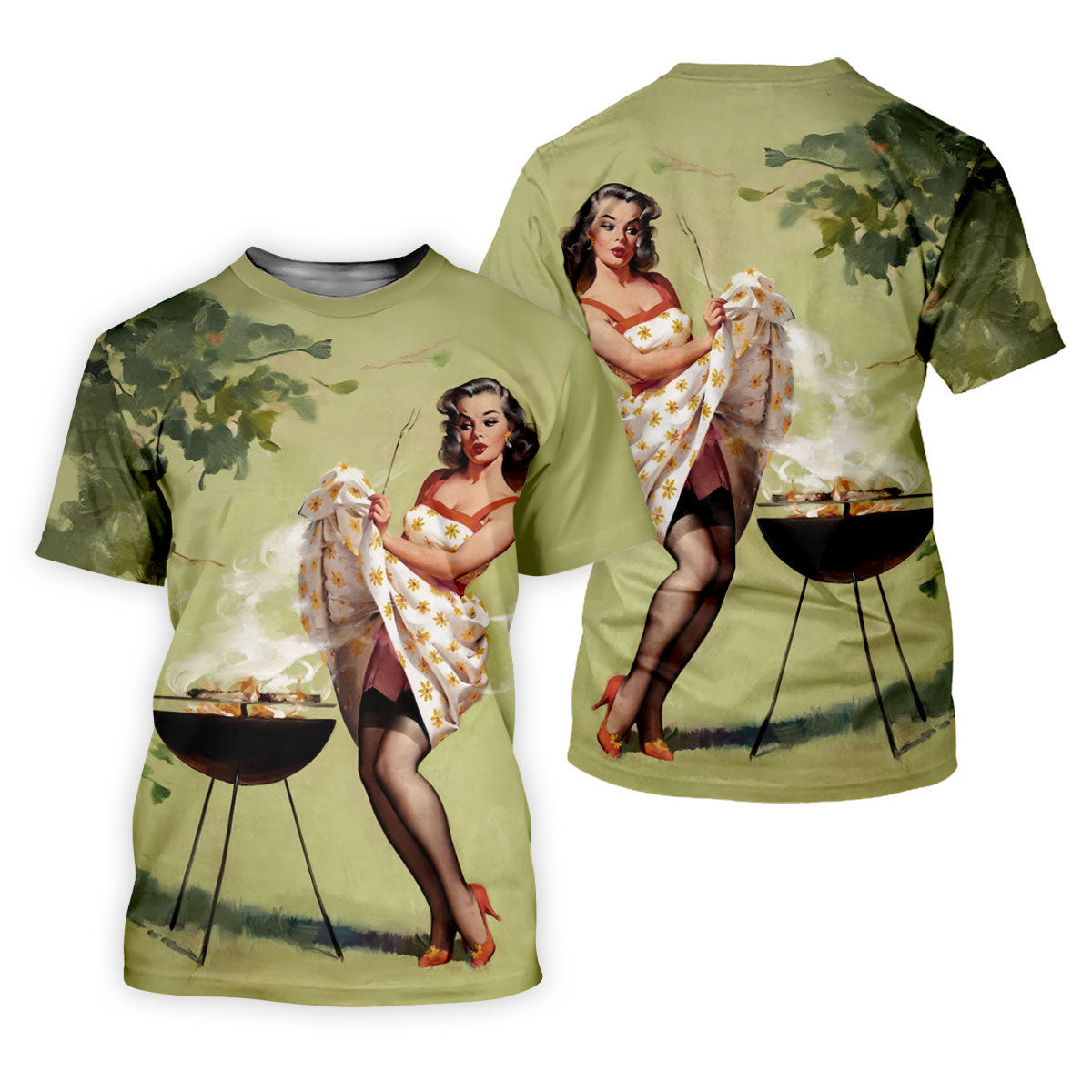 Hot Beauty Fun Women's Golf Shirts, Retro Golf Shirt, Golf Shirt For Women, Ladies Golf Shirts SH818