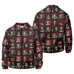 Horror Character Grid Halloween Golf Shirt, Mens Golf Polo, Golf Apparel For Men SH818