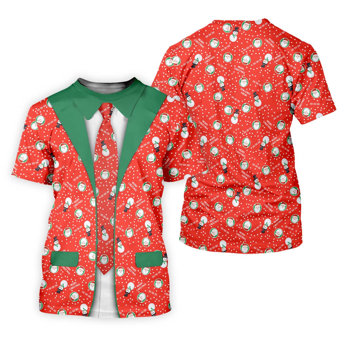 Ho Merry Christmas Funny Print Golf Tops For Men, Christmas Golf Shirt, Polo Shirts For Men SH818