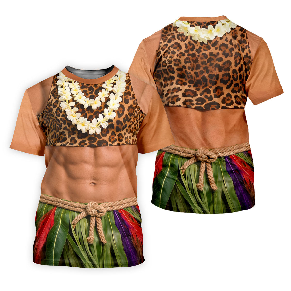 Hawaiian Hula Costume Muscle Polo Shirt, Women's Summer Shirts, Funny Shirts For Women SH818