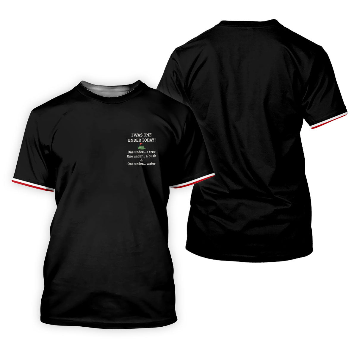 I Was One Under Today Black Golf Shirt, Funny Golf Shirt, Ladies Golf Tops, Golf Shirt For Women SH818
