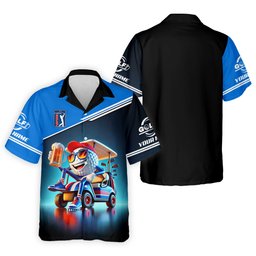 I Love Golf Custom Men's Golf Polo Shirt, Funny Beer Golf Shirt, Dad Golf Gifts SH818