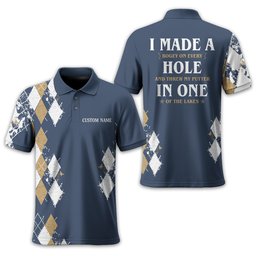 I Made A Bogey Personalized Golf Polo Shirt, Golf Shirt For Men, Gift For Golfers SH818