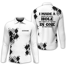 I Made A Bogey Personalized Golf Polo Shirt, Golf Shirt, Gift For Golfers SH818