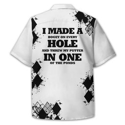 I Made A Bogey Personalized Golf Polo Shirt, Golf Shirt, Gift For Golfers SH818