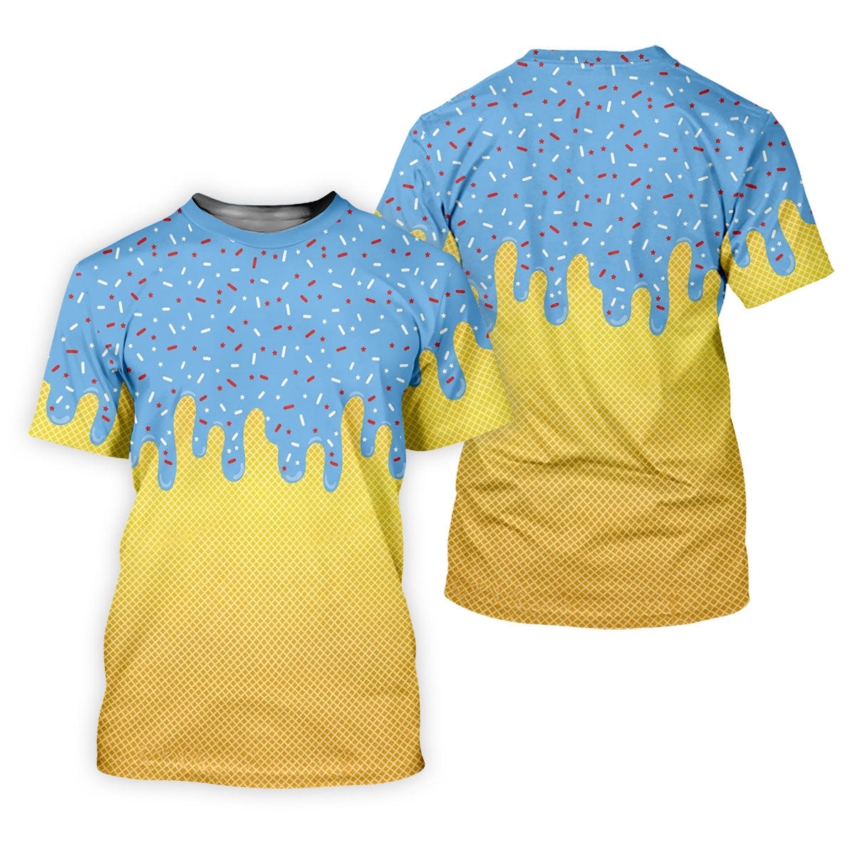 Ice Cream Pattern Hawaiian Golf Shirt, Summer Vibe Women's Golf Tops, Ladies Golf Shirts SH818