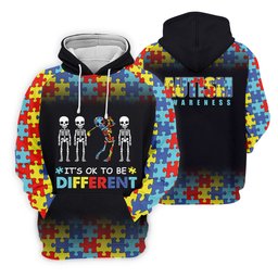 It's Ok To Be Different Women Polo Shirt, Autism Awareness Puzzle Pattern Black Fade Golf Shirts For Women, Autism Golf Shirt SH818