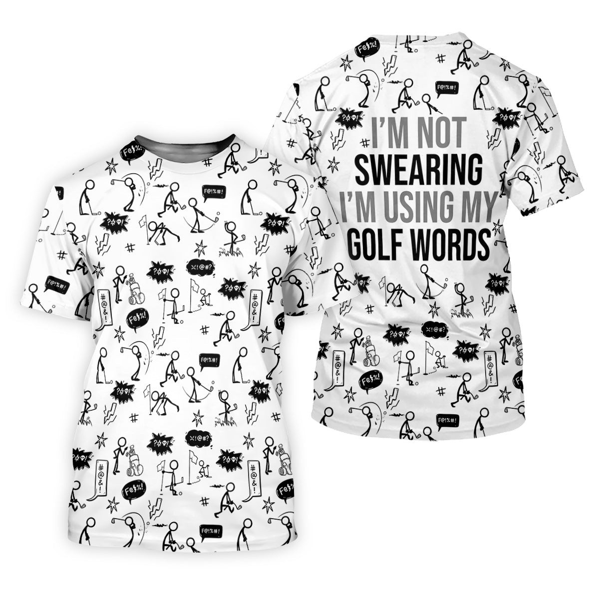 I'm Not Swearing I'm Using My Golf Words Funny Golf Shirt, Couple Golf Shirt, Matching Golf Shirt SH818