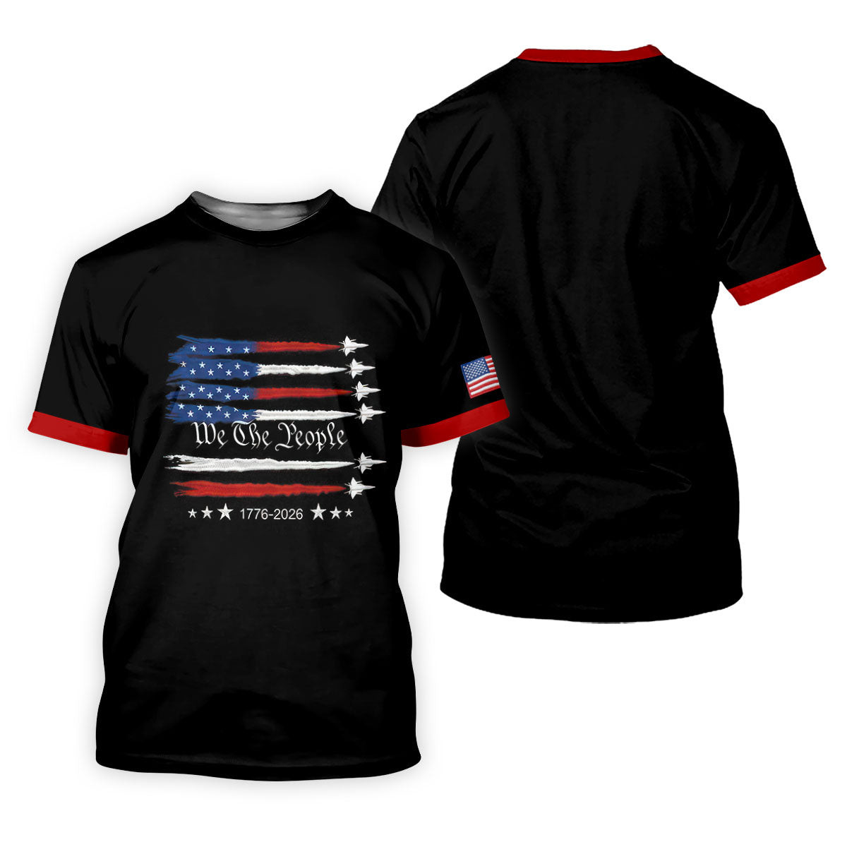 Independence Day Flag We The People Golf Shirt, Patriotic 4th Of July Golf Shirts For Men SH818