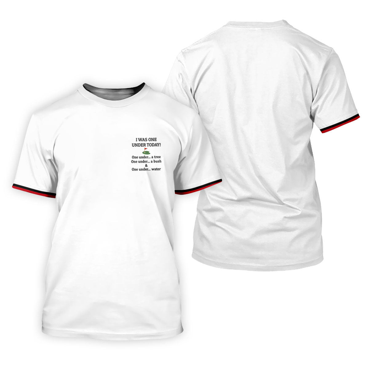 I Was One Under Today White Golf Shirt, Funny Golf Shirt, Golf Shirts For Men, Polo Shirts For Men SH818