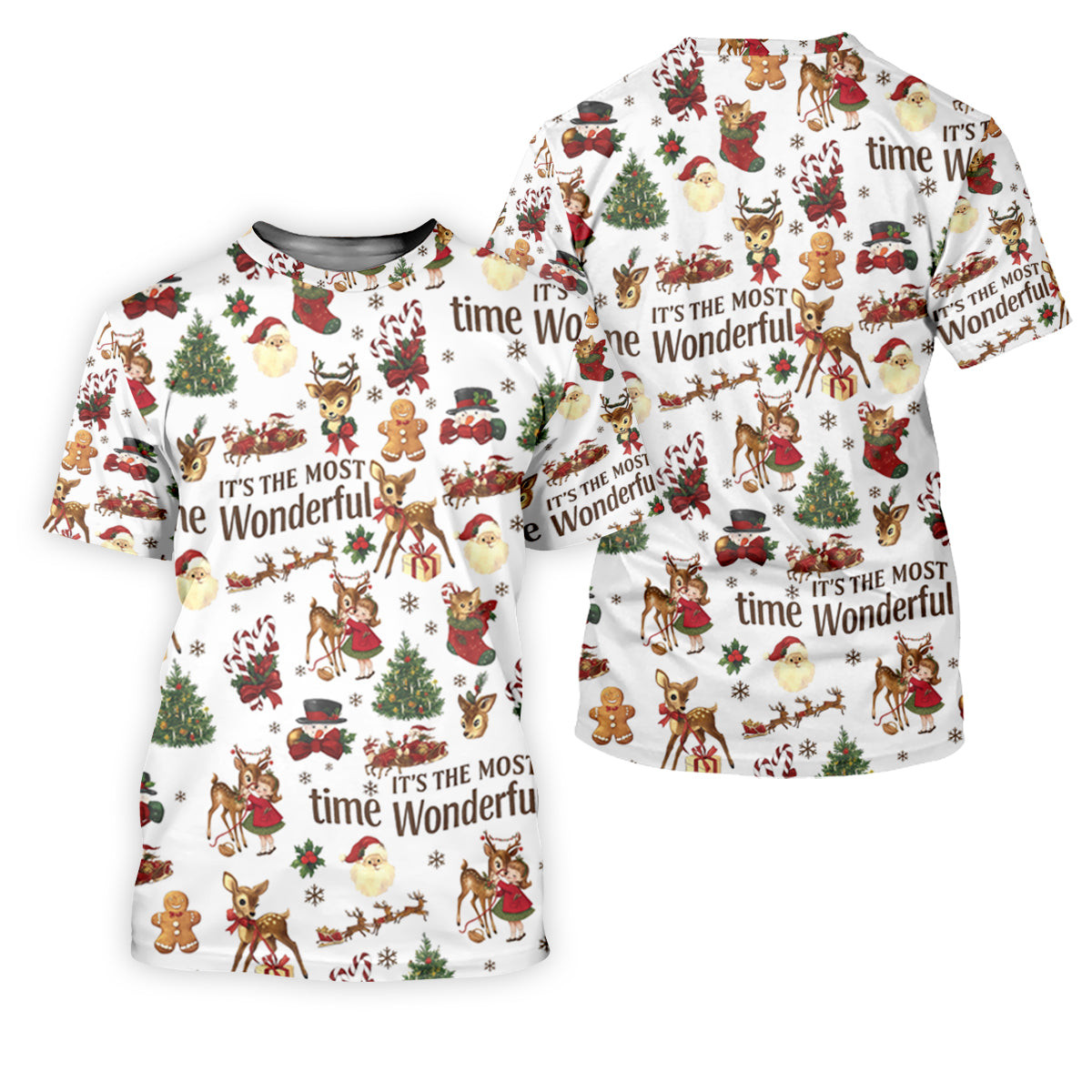 It's The Most Wonderful Time Christmas Golf Shirt, Cute Golf Outfit, Polo Shirts For Men, Golf Gift For Men SH818