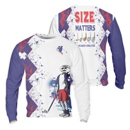 Size Matters No One Wants A Small Stick Mens Golf Polo Shirt, Mens Golf Gift, Funny Golf Shirt SH818