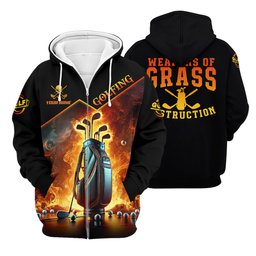 Weapons Of Grass Destruction Custom Men's Golf Polo Shirt, Dad Golf Gift SH818