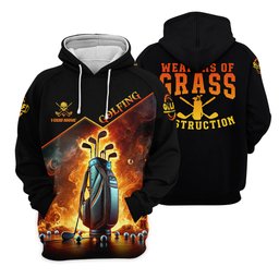 Weapons Of Grass Destruction Custom Men's Golf Polo Shirt, Dad Golf Gift SH818