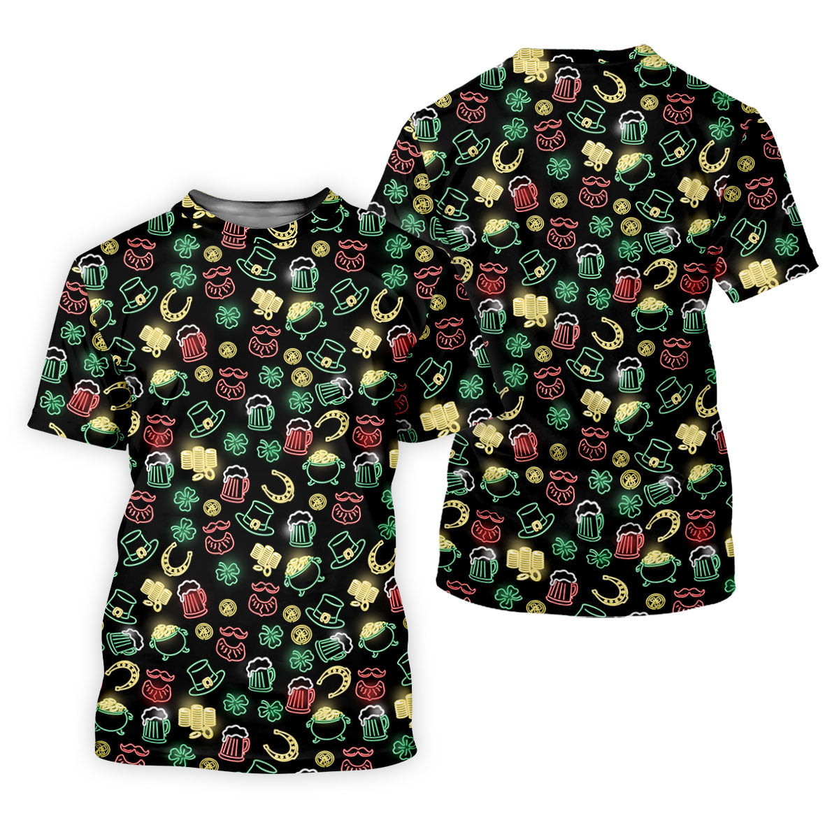 Leprechaun Hats Gold Coins Pot St Patrick's Day Shamrock Golf Shirt, Women's Golf Tops, Ladies Golf Polos SH818