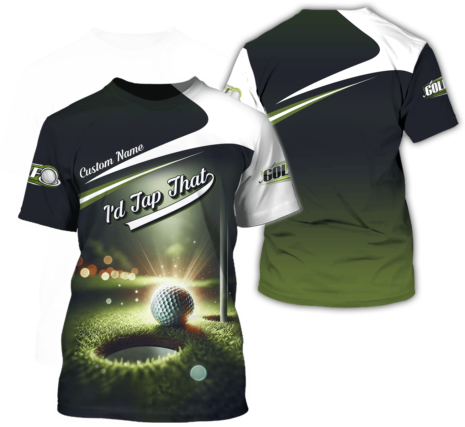 I'd Tap That Custom Men's Golf Polo Shirt, Funny Golf Shirt, Gift For Golfers SH818