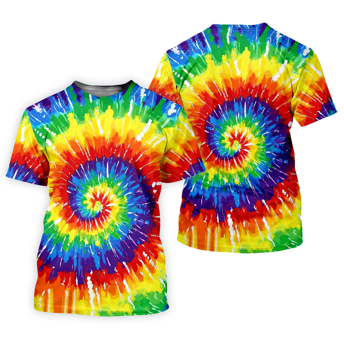 LGBT Rainbow Tie-Dye Ladies Golf Tops, Pride Month Celebrate Golf Shirt For Women SH818