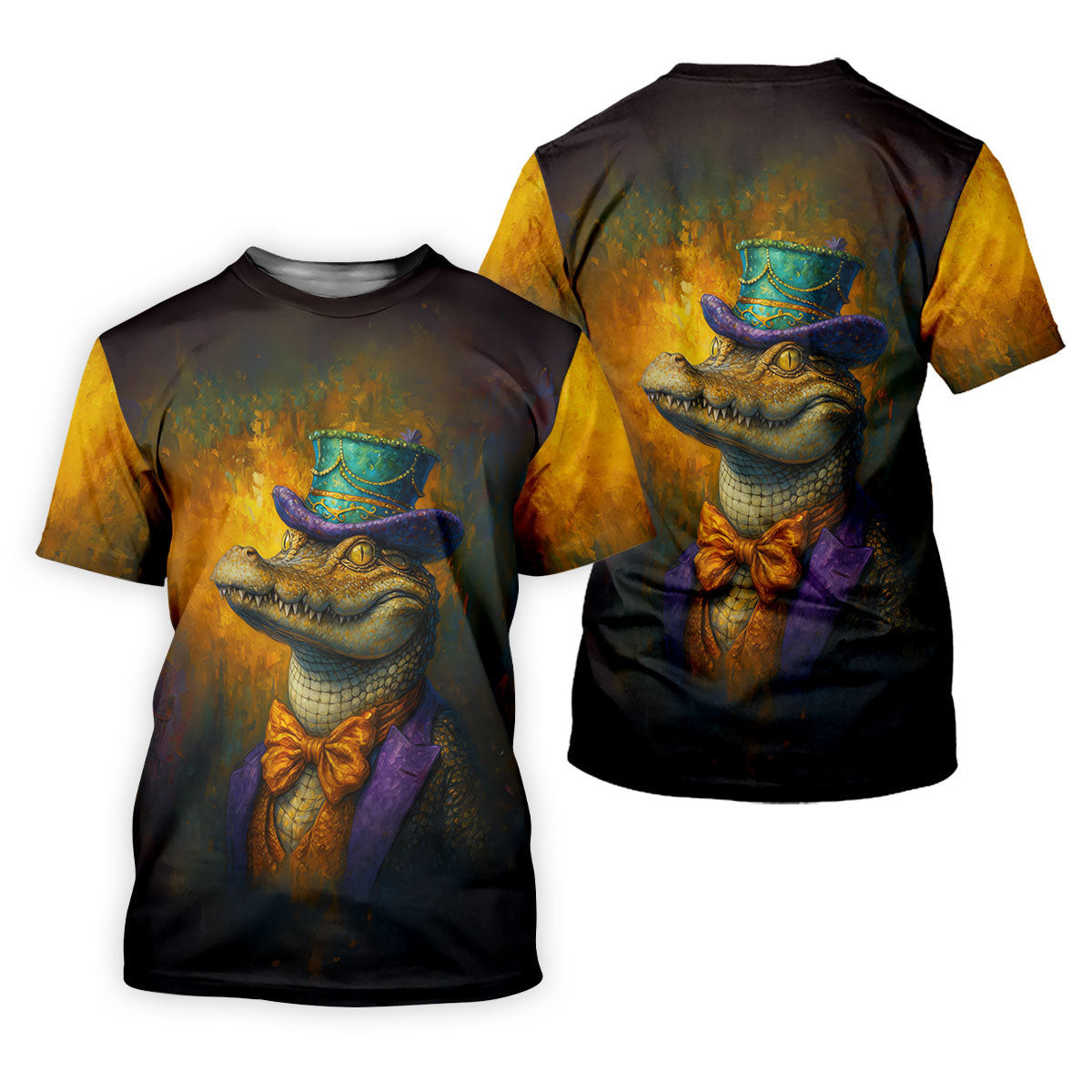 Mardi Gras Aligator Retro Golf Shirt, Golf Tops For Men, Polo Shirts For Men, Golf Shirts For Men SH818
