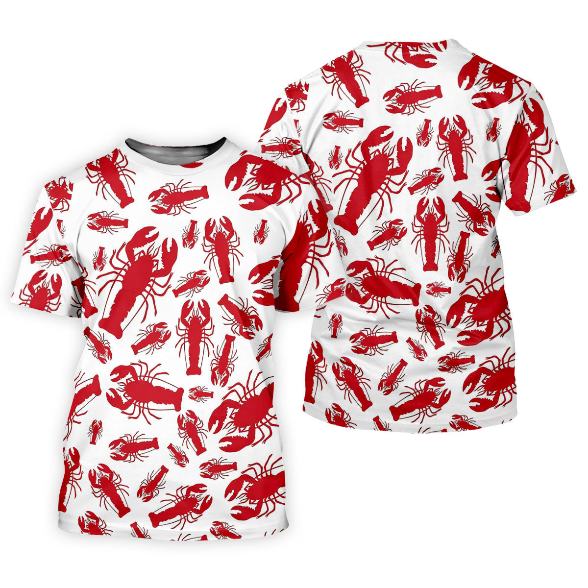 Lobster Pattern Vintage Hawaiian Golf Shirt, Women's Golf Tops, Ladies Golf Shirts SH818