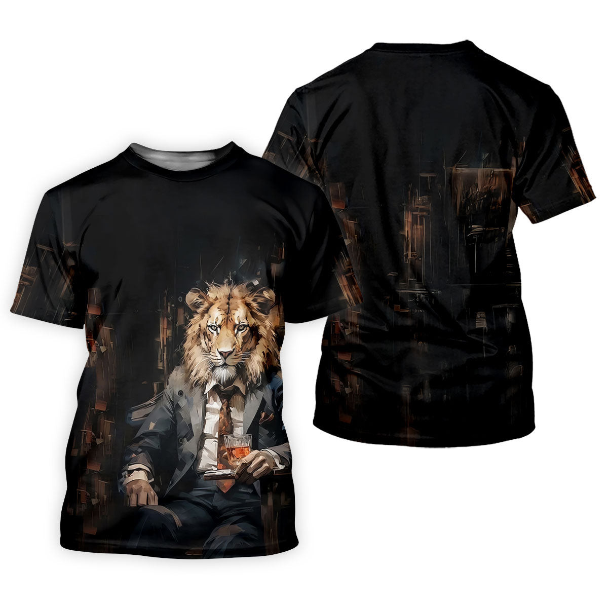 Lion Gentleman Midnight Whiskey Hawaiian Golf Shirt, Women's Golf Tops, Ladies Golf Shirts SH818