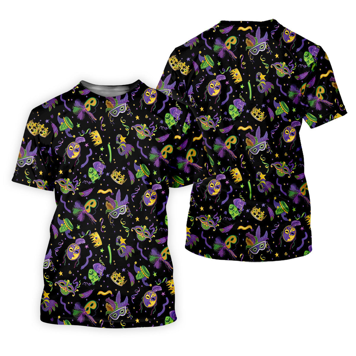 Mardi Gras Golf Sleeveless Polo Shirts Womens, Mardi Gras Black Golf Shirt, Ladies Golf Shirt SH818