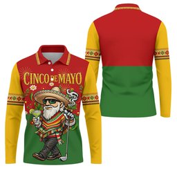 Margarita Man Cinco De Mayo Celebration Red Yellow Green Golf Shirt, Fiesta Theme Golf Shirts For Men SH818