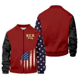 Military Support Golf Shirt, Red Friday Polo Shirt For Men, USA Flag Patriotic Apparel SH818