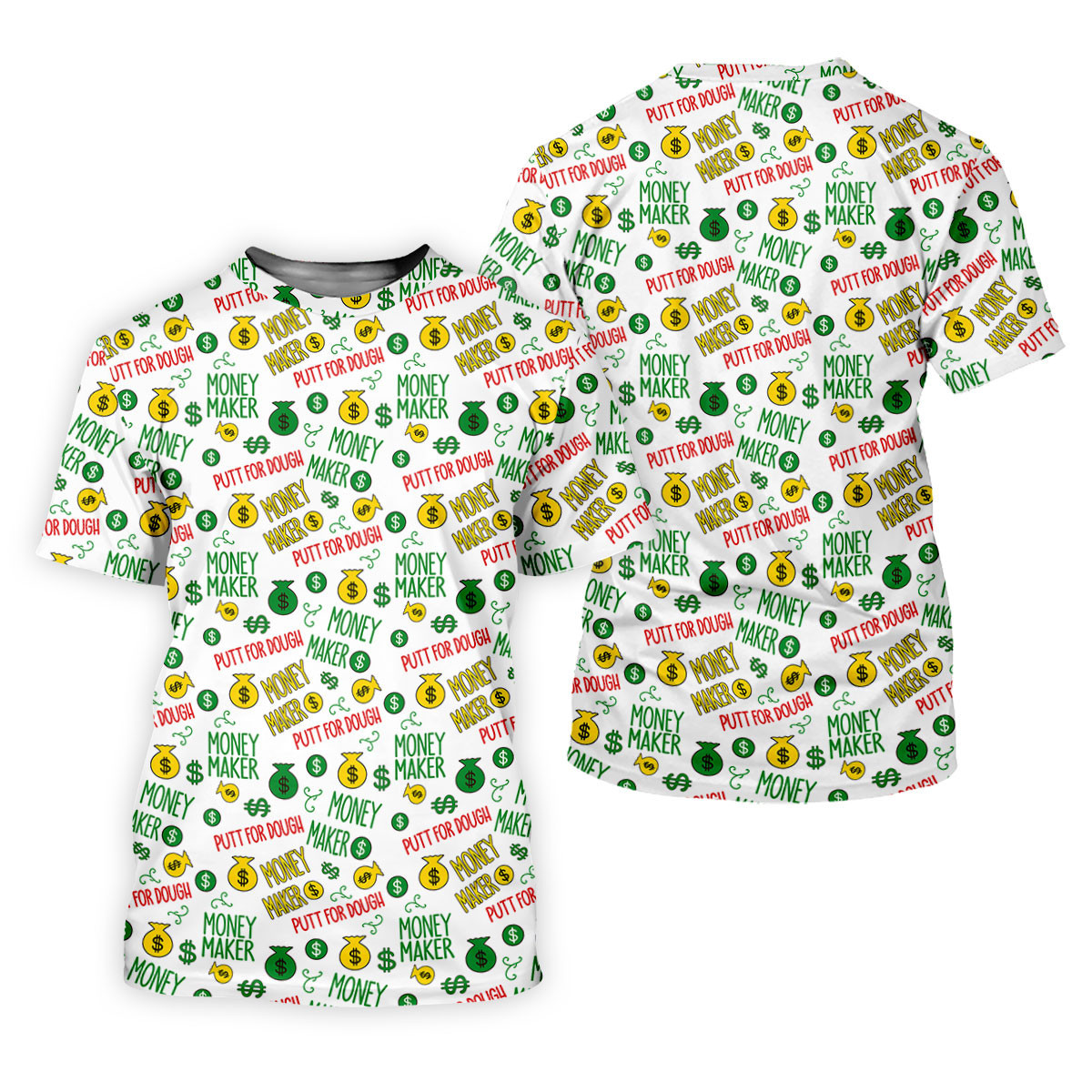 Money Maker Putt For Dough Golf Shirt, Golf Tops For Women, Women's Golf Tops, Ladies Golf Tops SH818