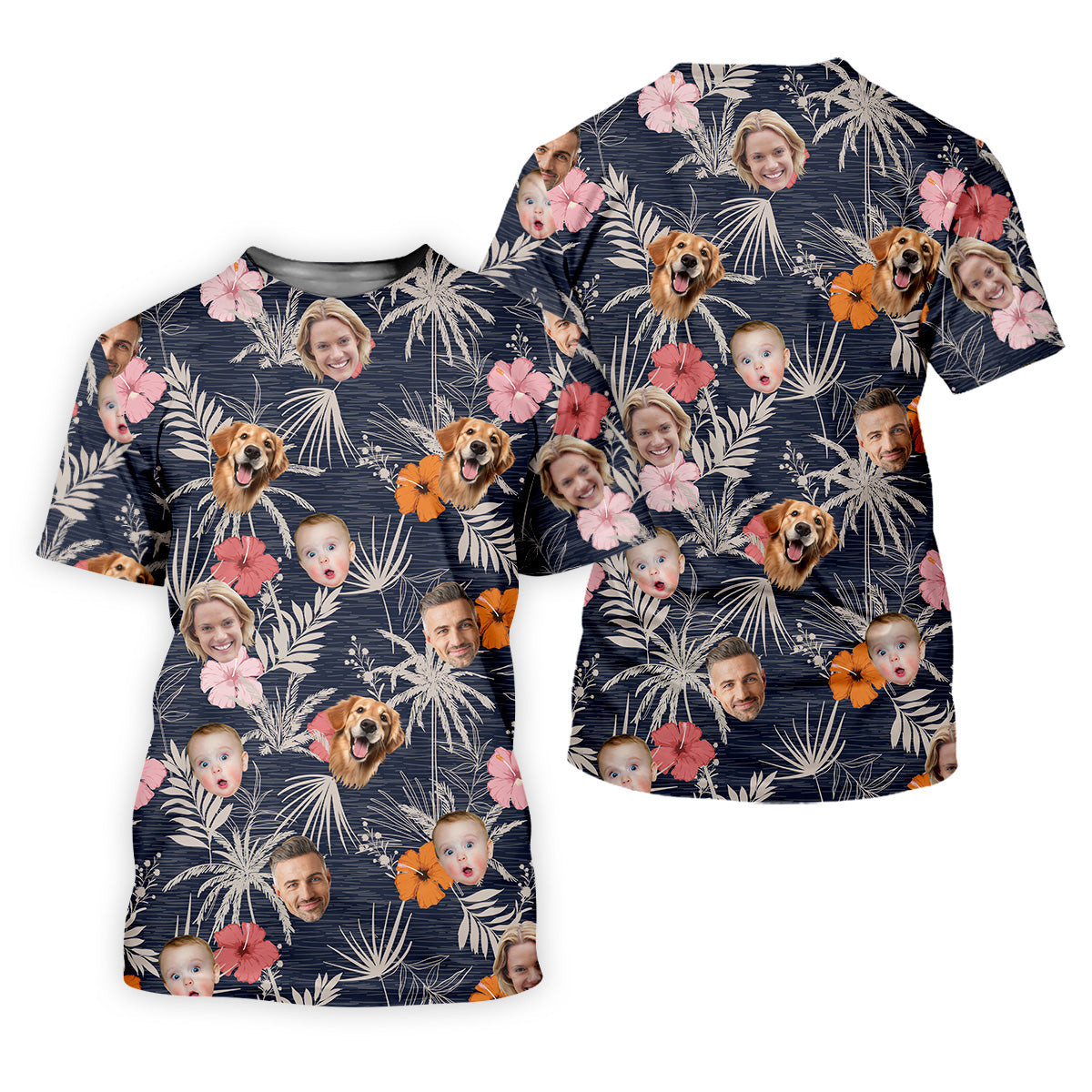 Mens Black Hawaiian Shirt, Hawaiian Shirts With Faces, Men Polo Shirt, Best Gifts For Men Golfers SH818