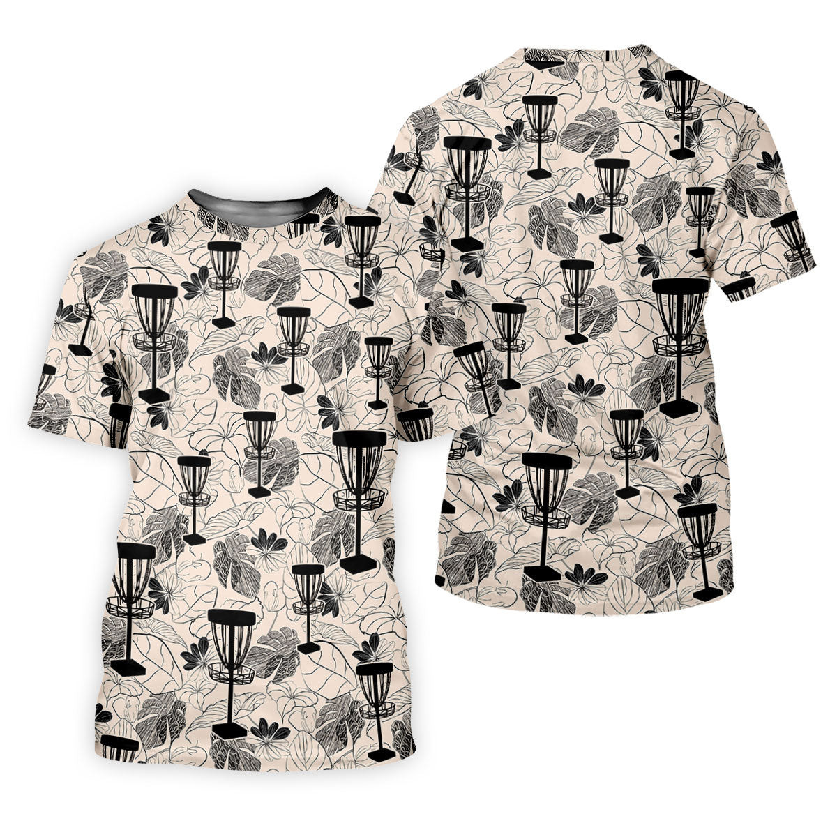 Minimalist Botanical Disc Golf Polo Shirt, Ladies Golf Shirts, Women's Golf Apparel SH818