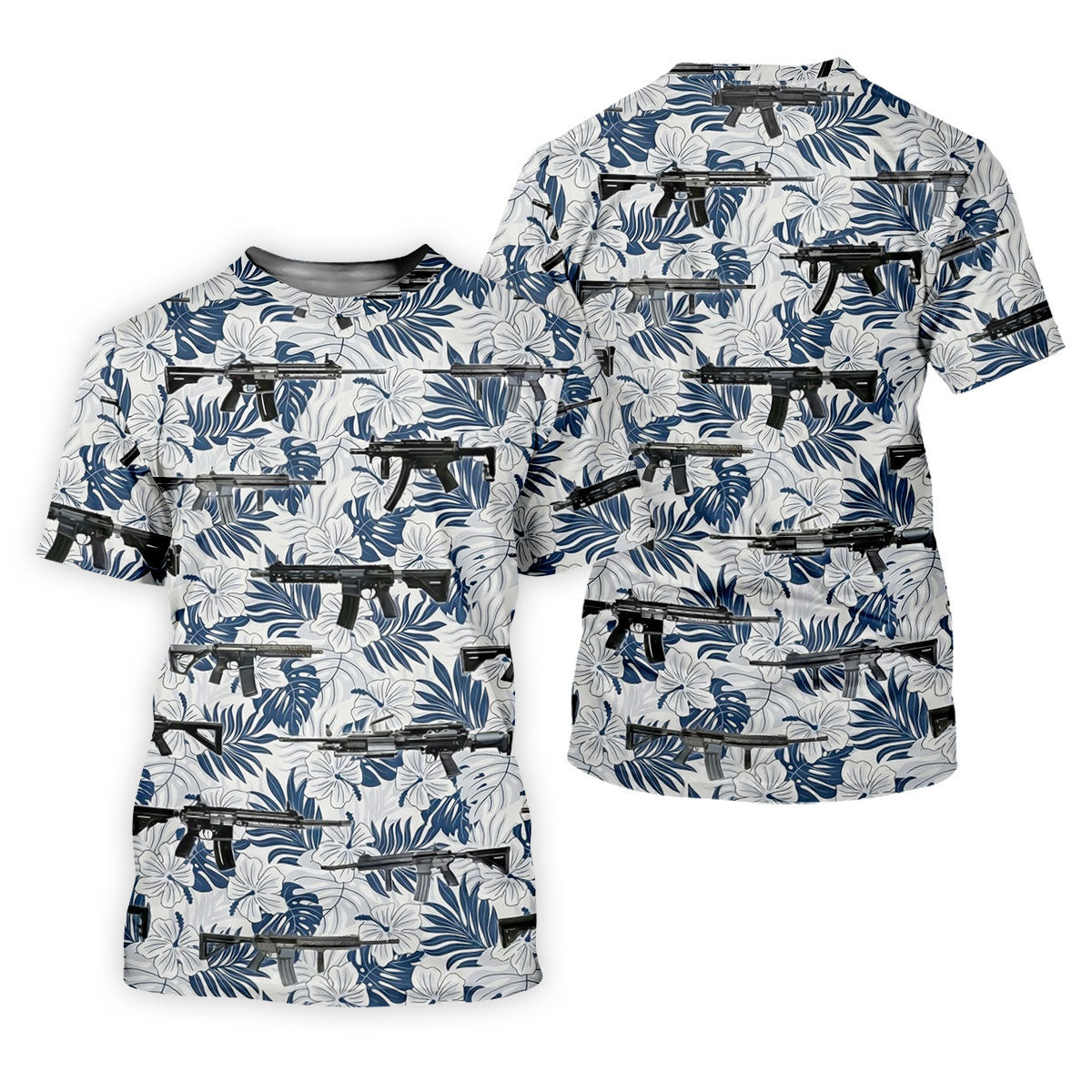 Military Theme Tropical Vibe Patriotic Golf Shirt, Polo Shirts For Men, Golf Shirts For Men, Golf Gift For Men SH818