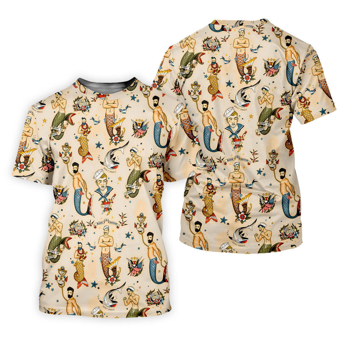 Mermen Rise And Shine Fun Women's Golf Shirts, Gay Pride Month Celebrate Golf Shirt For Women SH818