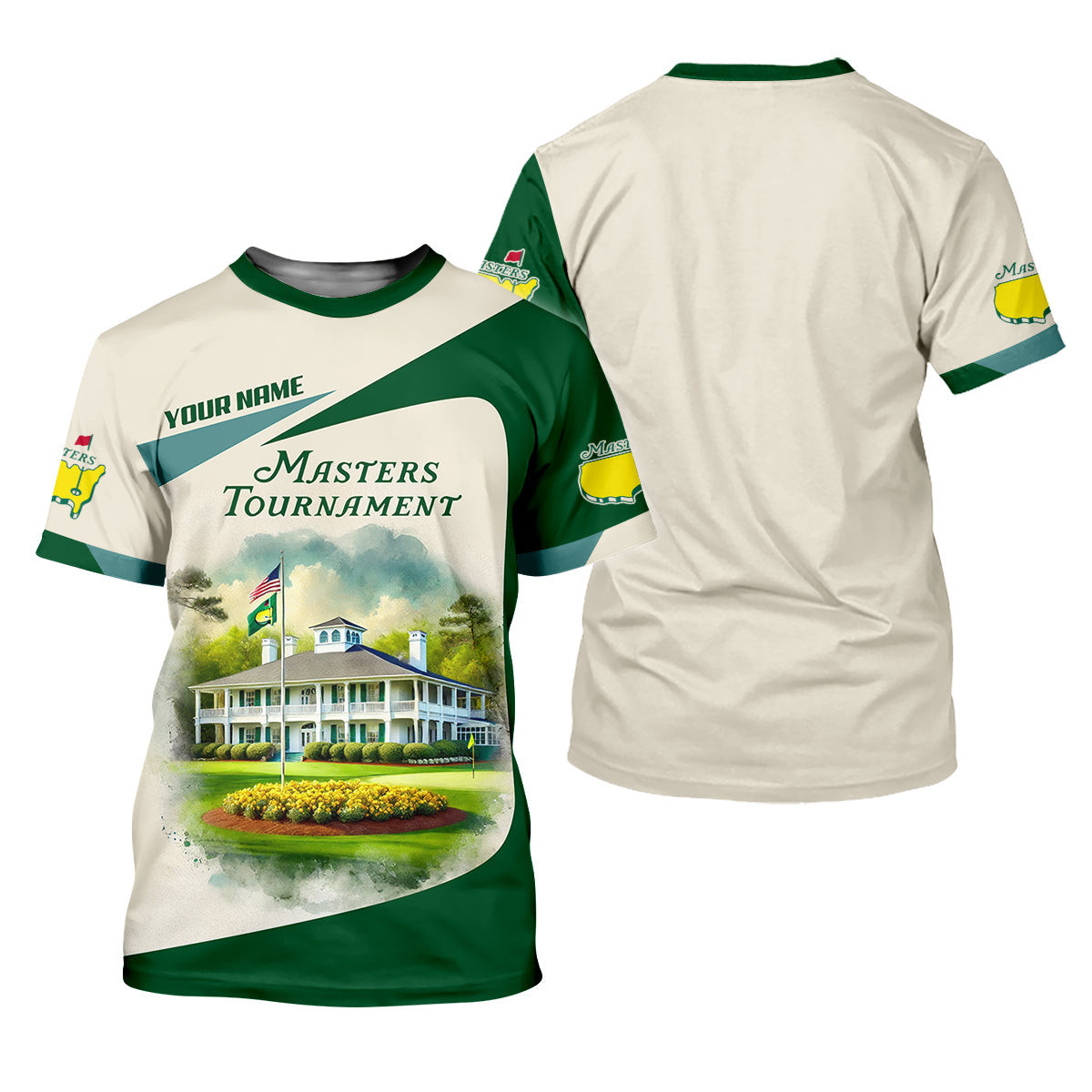 Golf Tournament Augusta Golf Course Customize Mens Golf Polo Shirt, Golfing Apparel, Funny Golf Shirt SH818