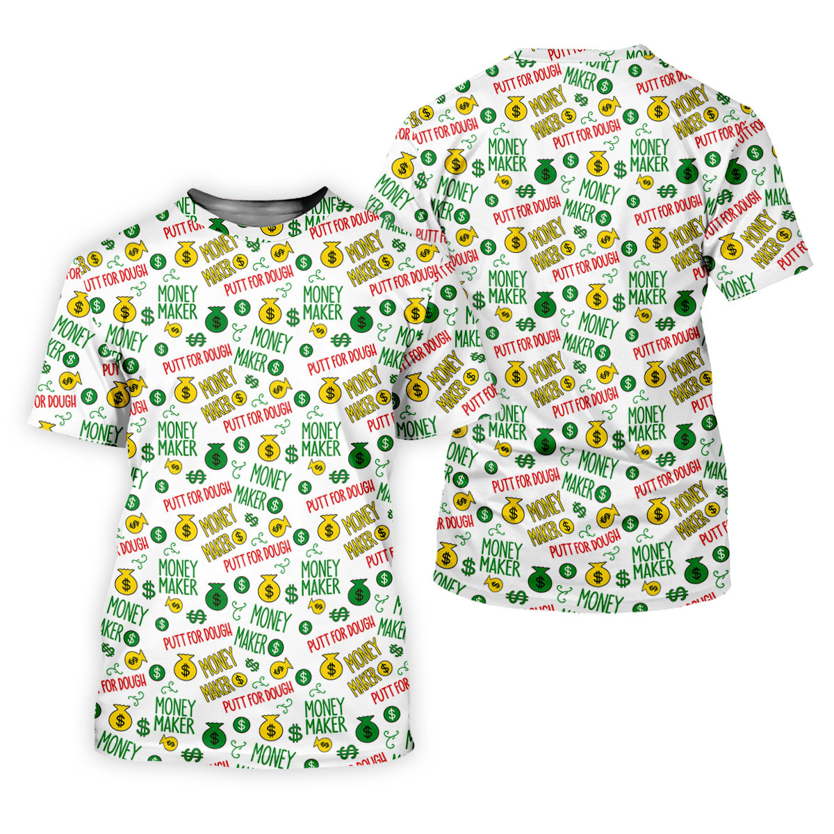 Money Maker Putt For Dough Golf Shirt, Funny Golf Shirt, Golf Shirts For Men, Polo Shirts For Men SH818