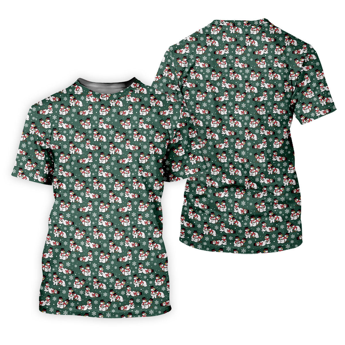 Naughty Snowman Green Golf Shirt, Christmas Golf Shirt, Fun Women's Golf Shirts, Ladies Golf Polos SH818