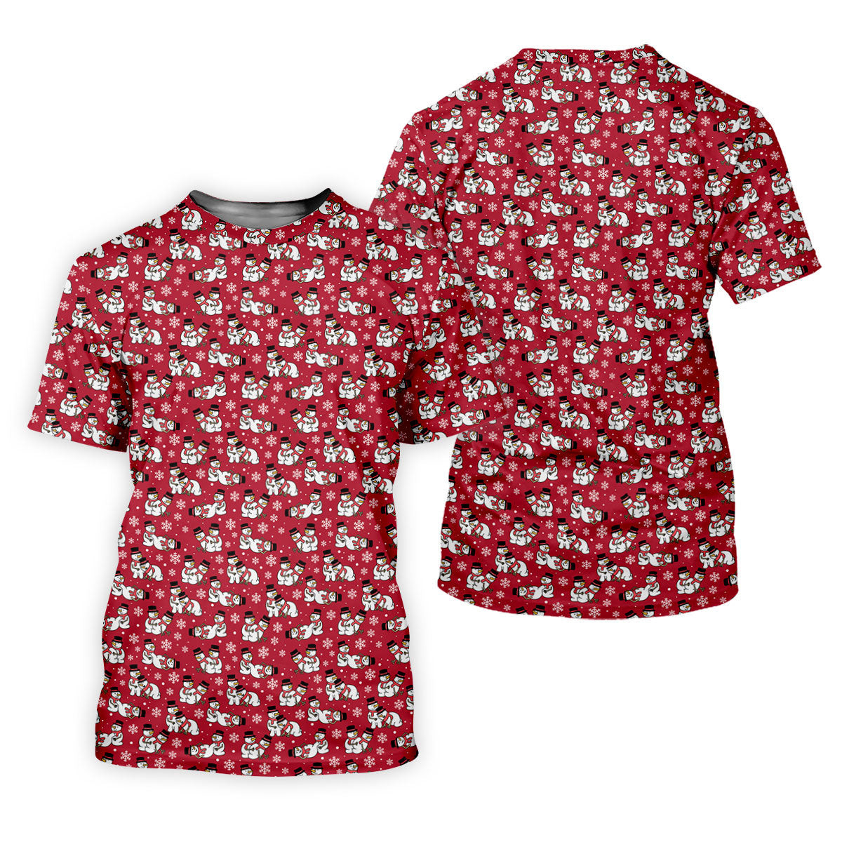Naughty Snowman Red Golf Shirt, Christmas Golf Shirt, Fun Women's Golf Shirts, Ladies Golf Polos SH818
