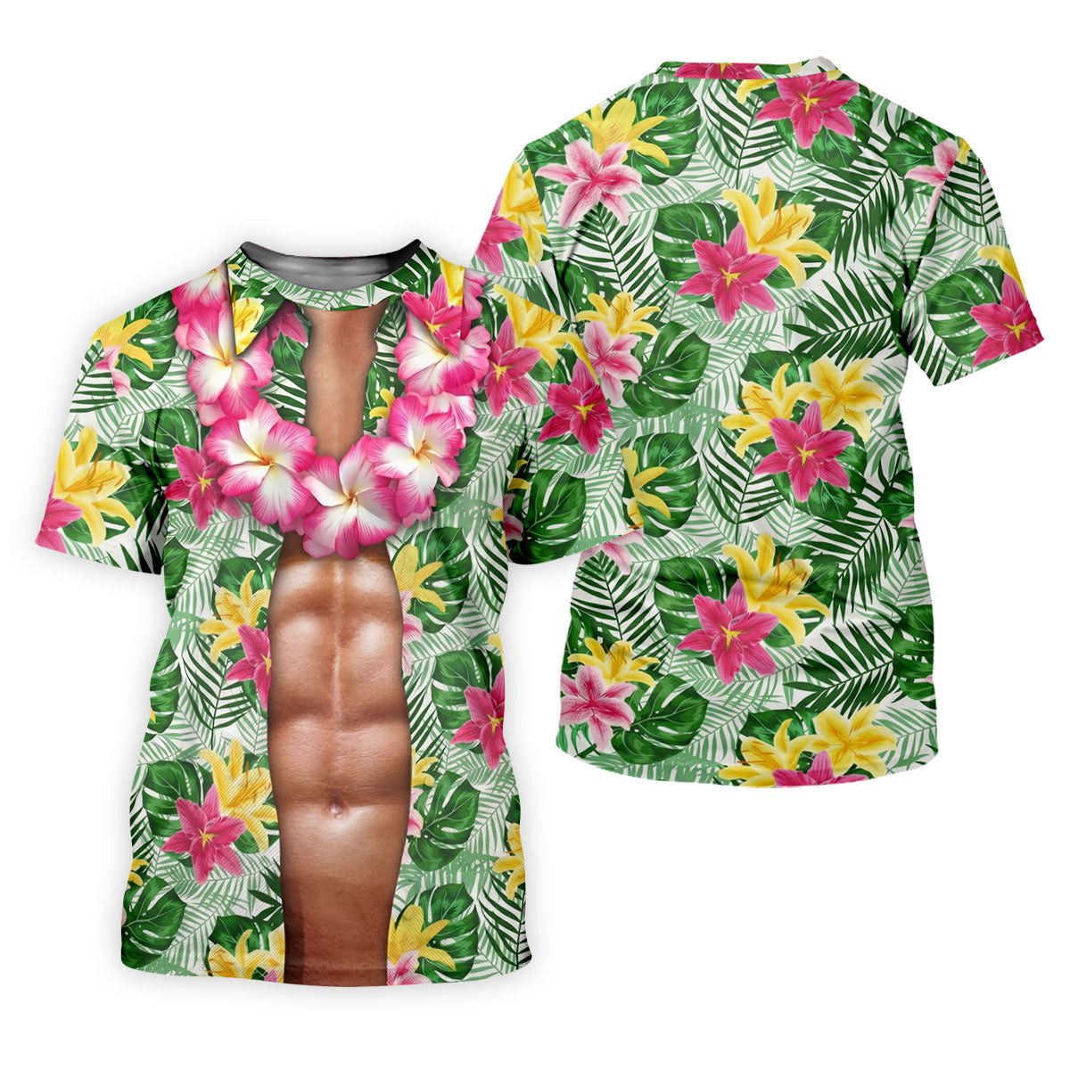 Muscle Costume Hawaiian Golf Shirt, Fun Women's Golf Shirts, Ladies Golf Polos SH818