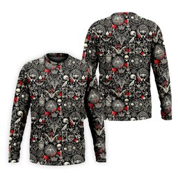 Occult Theme Sketch Style Hawaiian Golf Shirt, Men's Golf Shirt, Polo Shirts For Men SH818
