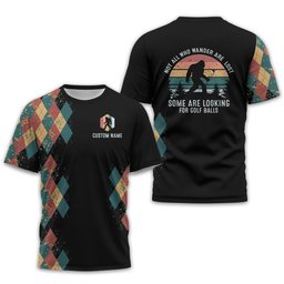 Not All Who Wander Are Lost Personalized Golf Polo Shirt, Golf Shirt For Men, Gift For Golfers SH818