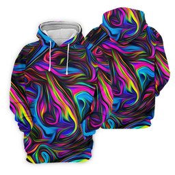 Neon Abstract Swirl Hawaiian Golf Shirt, Men's Golf Shirt, Polo Shirts For Men SH818
