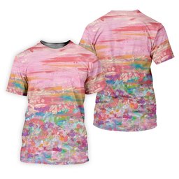 Ombre Colorful Breast Cancer Golf Shirt, Matching Golf Shirt, Ladies Golf Tops, Pink Ladies Shirt SH818