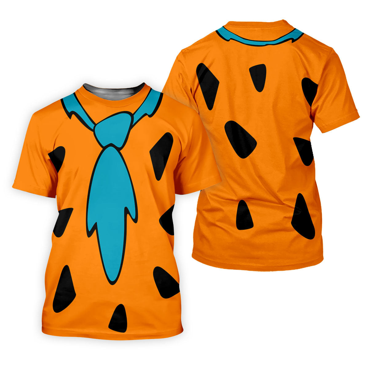 Orange Blue Stone Age Hawaiian Golf Shirt, Mens Golf Apparel, Golf Polo Shirts For Men SH818