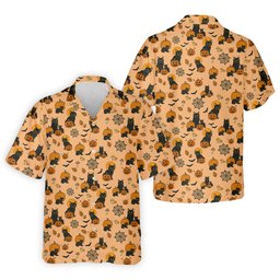 Black Cat Pumpkin Halloween Golf Shirt, Orange Golf Shirt, Mens Golf Polo Shirts, Golfing Apparel SH818