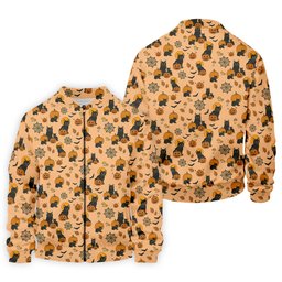 Black Cat Pumpkin Halloween Golf Shirt, Orange Golf Shirt, Mens Golf Polo Shirts, Golfing Apparel SH818