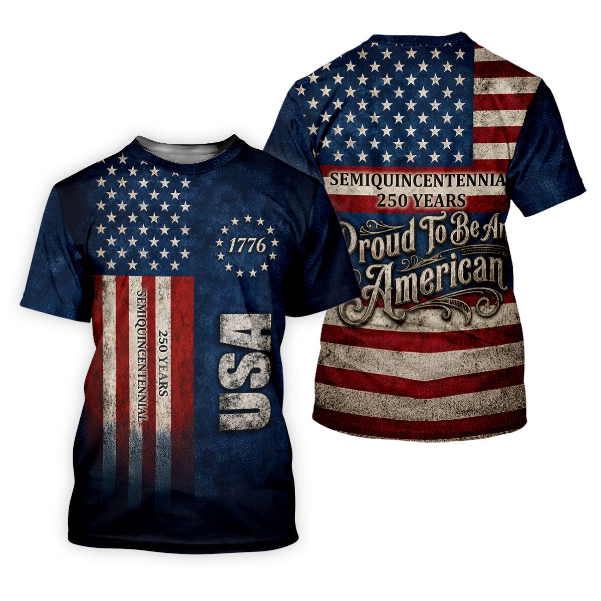 Patriotic American Flag Women's Golf Shirt, 4th Of July Golf Shirt SH818