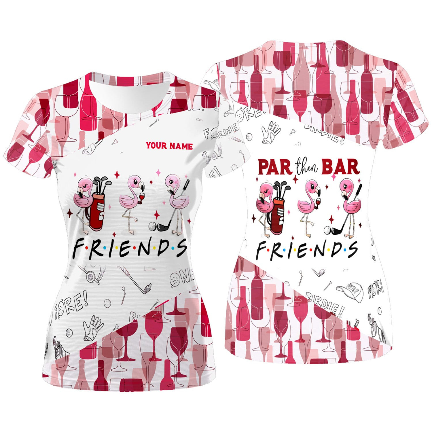 Par Then Bar Custom Funny Laidies Golf Polo Shirt, Womens Golf Gifts SH818