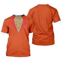 Orange Blue Tuxedo Men's Funny Golf Shirts, Father's Day Golf Shirt, Golf Gift For Dad SH818